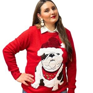 Merry Christmas Poof Christmas Dog Sweater